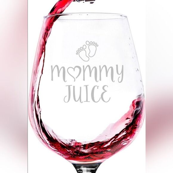 NIB Wittsy Mommy Juice Wine Glass - Individual Glass - Picture 2 of 5